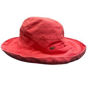 Lanikai Cotton Sun Hat by Scala one Size in Coral